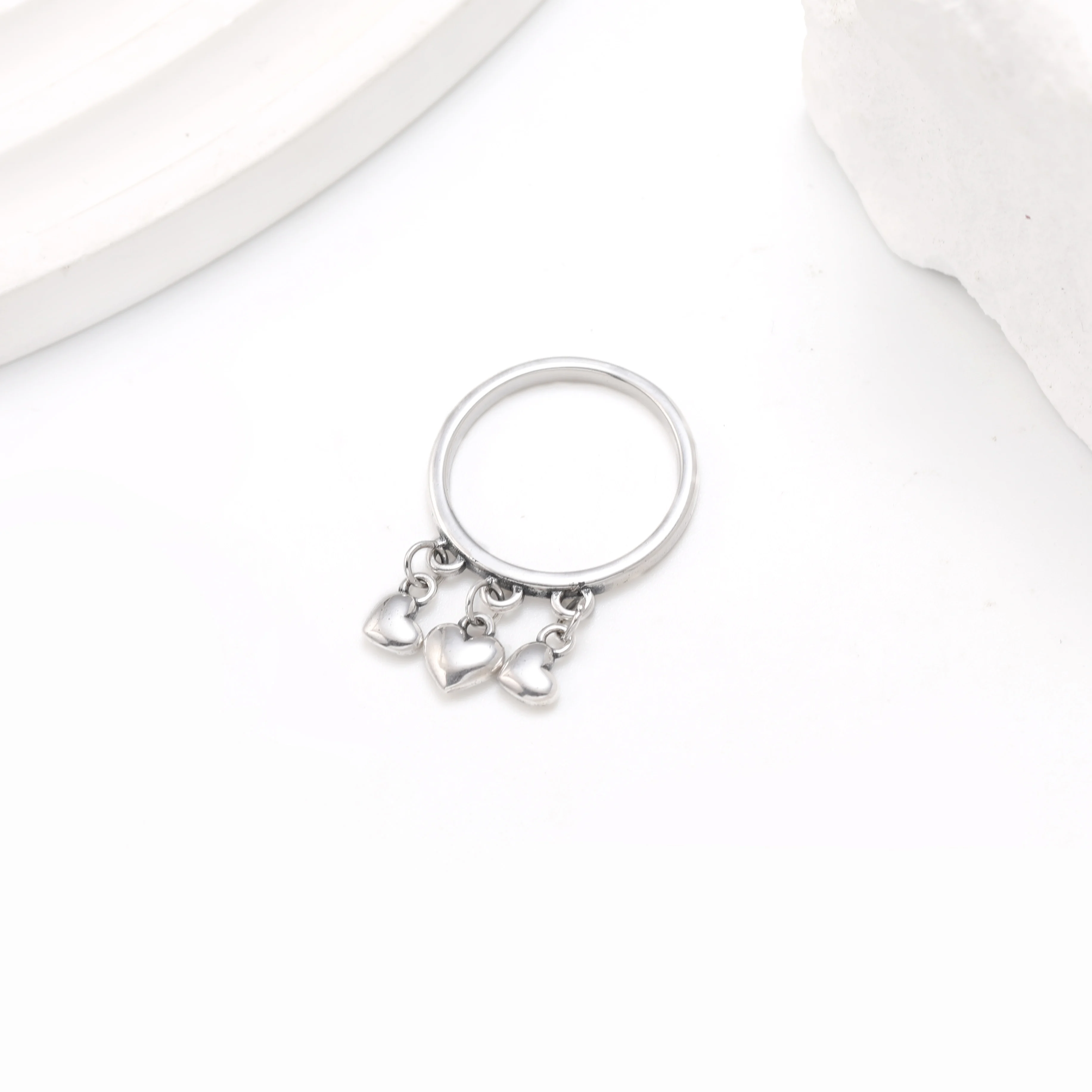 

R067 genuine 925 sterling silver classic fashion exquisite heart ring