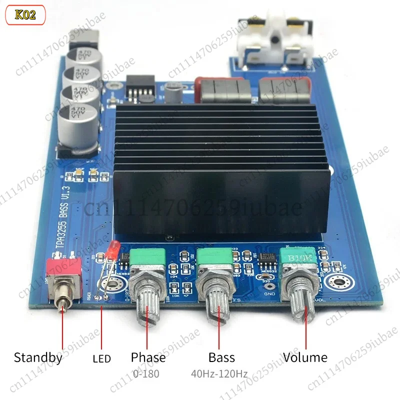 TPA3255 600W Mono Power Amplifier Board Digital Subwoofer Bass Amp DIY Audio Parts