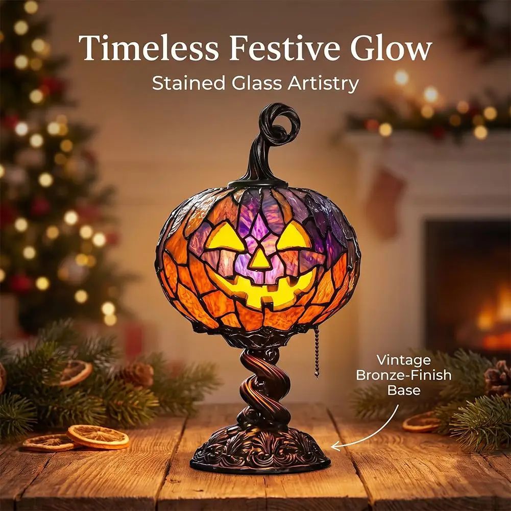 Halloween-Nachtlicht, farbecht, LED-Schreibtischlampe, dekoratives Element, Halloween-Kürbis-Tischlampe für Zuhause, Schlafzimmer, Wohnzimmer. – Detail 9