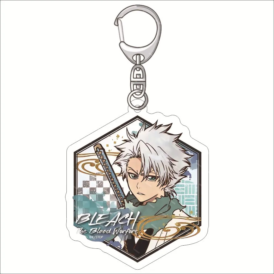 55MM Anime BLEACH‌ Figure Kurosaki Ichigo Uryuu Kuchiki Rukia Inoue Orihime Sado Yasutora Sousuke Acrylic Key Chain Cute Gifts view 2