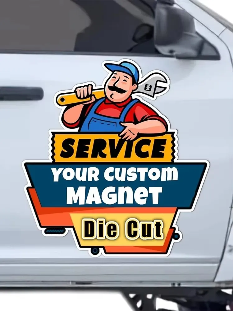 

Customized magnetic car stickers 60pcs 30mm