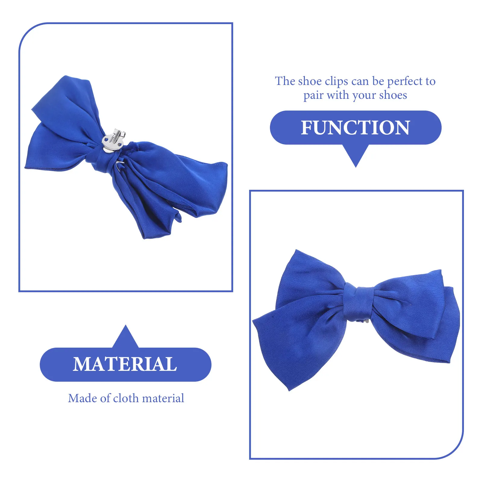 

1 Pair Vintage Buckles Bowknot Shoe Clips Decorative For Flats Pumps Sandals Boots Wedding Party Accessories Bow Shoe Decor