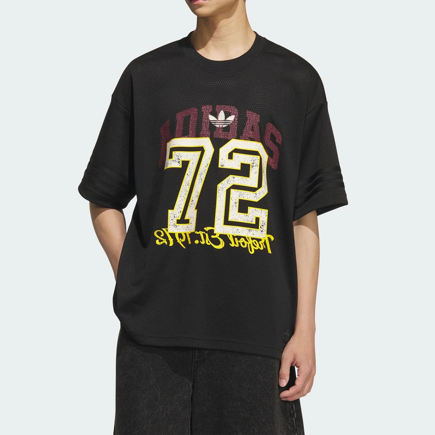 

Adidas genuine Originals Unisex Knitted Breathable Loose Casual Short-Sleeve KF0720