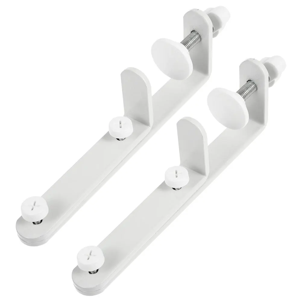 2pcs Panel Stand Desk Support Bracket Iron Mount Connector For Tabletop Display Storage Rack Pegboard Desk Bracket Connector