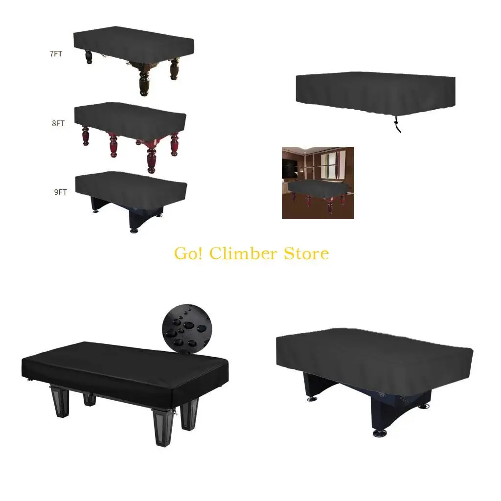

Q84C Waterproofs Billiard Pool Table Cover Outdoor Dustproof Pool Table Cover Pool Table Dust Protections Cover Easily to Use