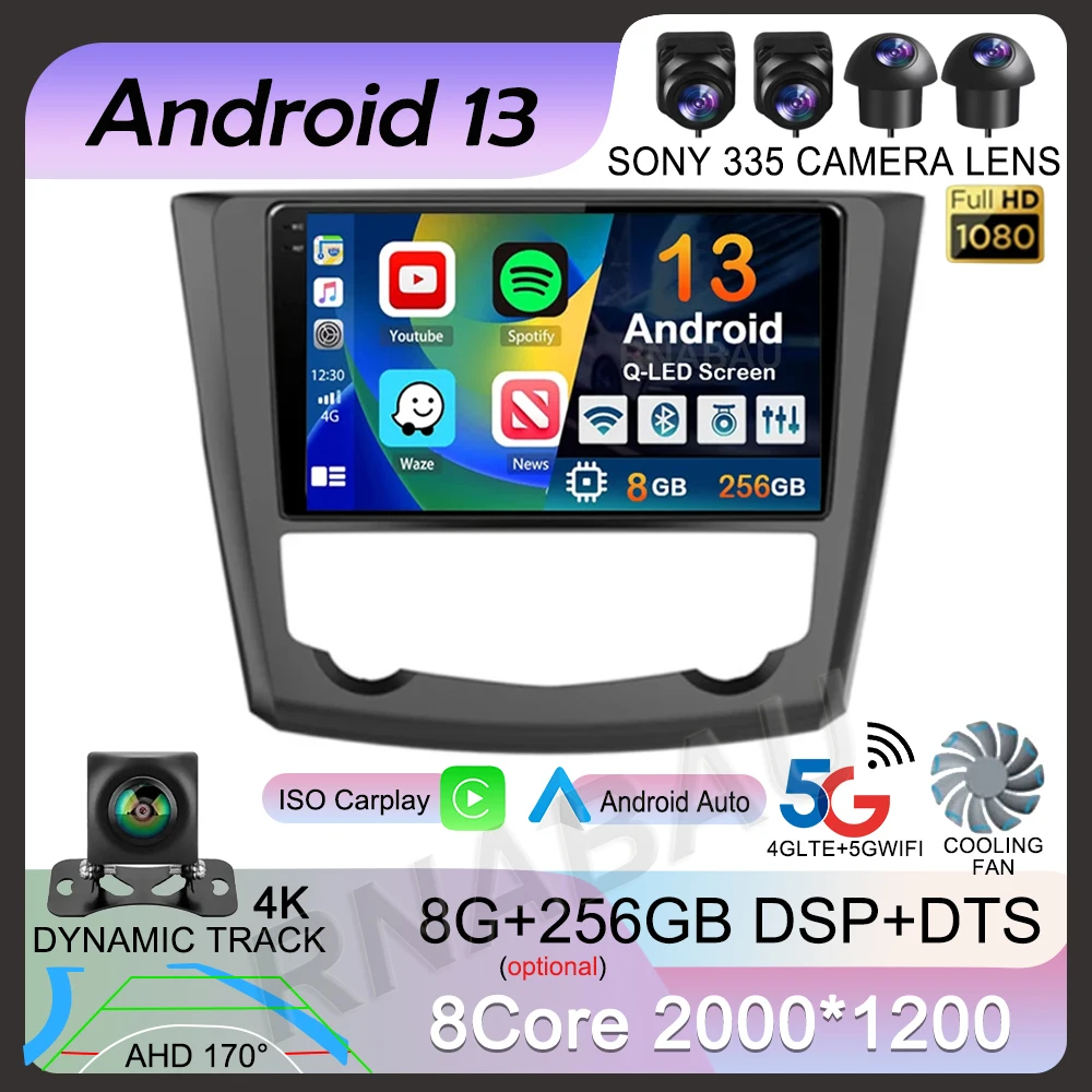 

Android 13 CarPlay Auto For Renault Kadjar 2015 2016 2017 2018 2019 Car Radio GPS Multimedia Video Player Stereo 2 din 2din DVD