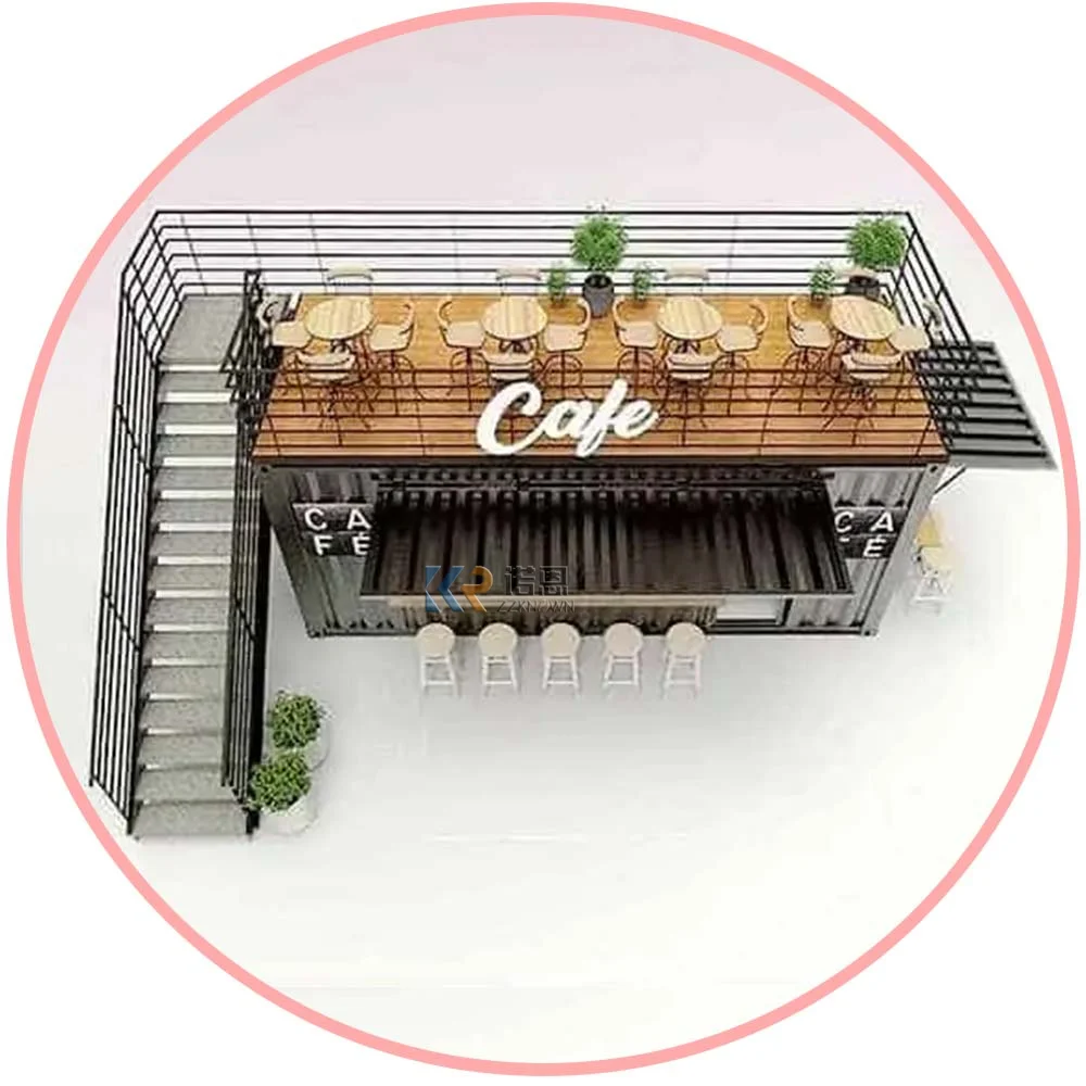 2024 Container Office Showroom Cheap Flat Pack Prefab Restaurant Container Price Container Restaurant