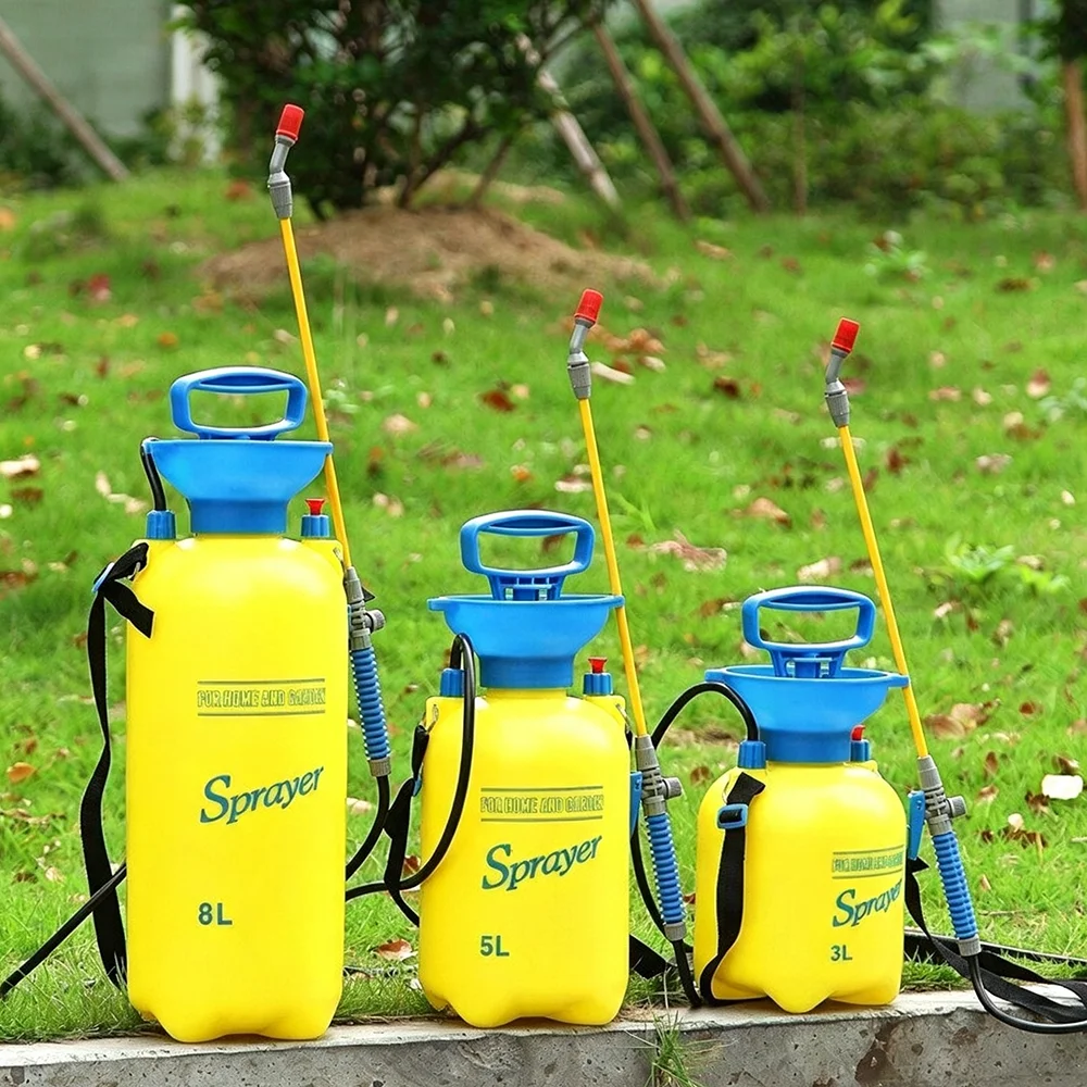 3L/5L/8L Manueller Drucksprüher Hochdruck-Luftkompressionspumpe Garten-Gießkanne für Autowäsche, Camping, Strand, Outdoor – Detail 2