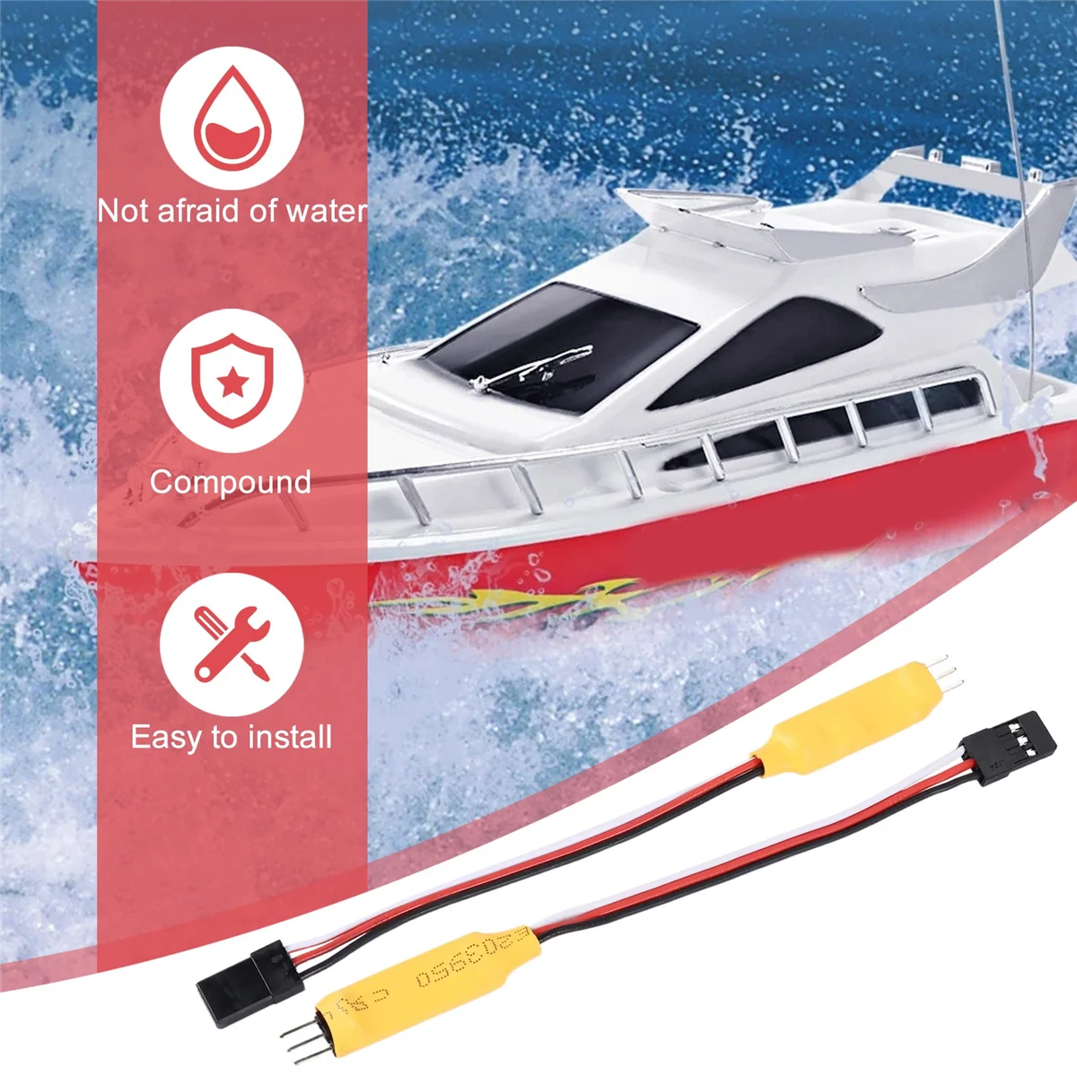 90 إلى درجة موسع سيرفو ، زيادة موسع زاوية ترس التوجيه ، شبك-16 فولت لذراع روبوت قارب بتحكم عن بعد ، 2