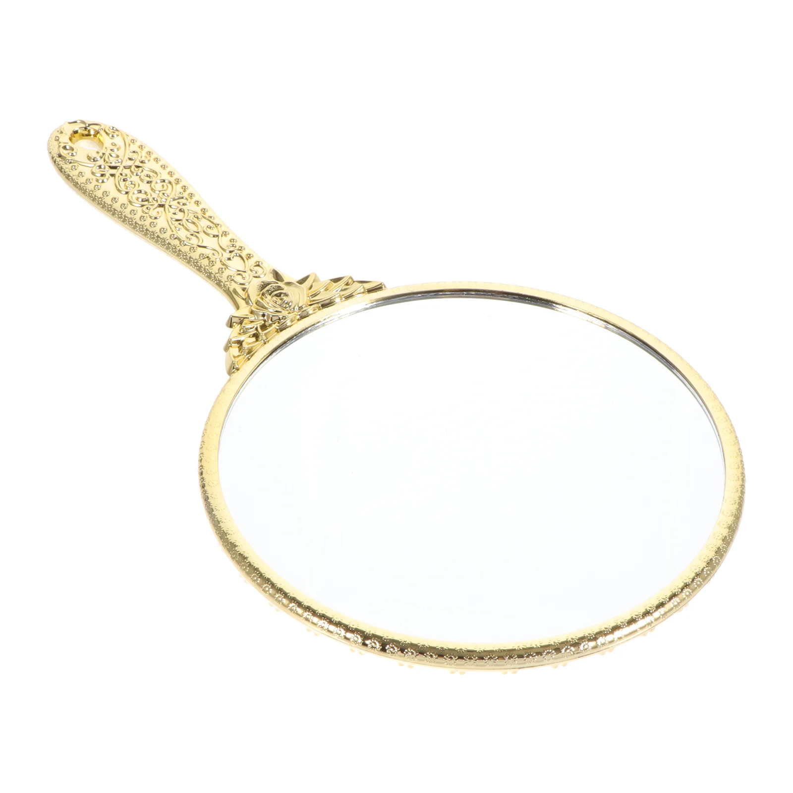 Miroir de maquillage avec poignée, poche à outils, pratique, rétro, ABS, déterminer la petite vanité