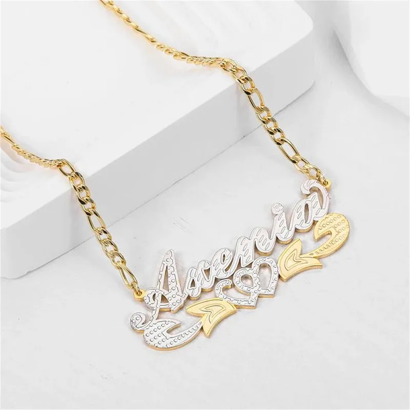 Custom Made Golden LGBT Engagement Paired Pendants Price Ballerina Cool Women Harajuku Sister Tags Acrylic Famous Brand Cool