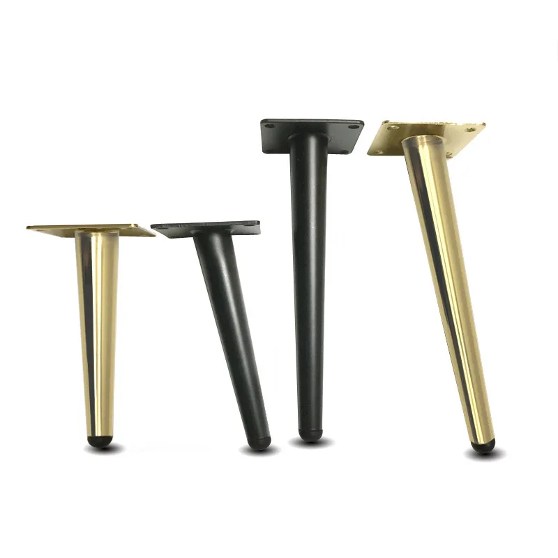 4Pcs/Set Furniture Table Legs Metal Tapered Sofa Cupboard Cabinet Furniture Leg Feet 12/15/20/25/30CM Stool Chair Leg Feet