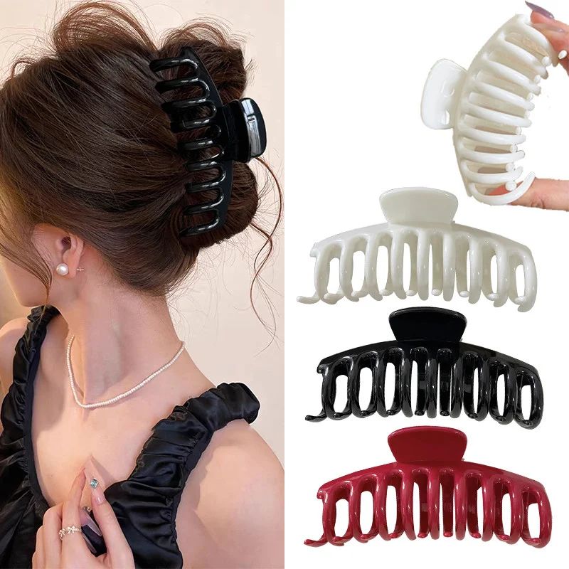 1/5 Stück ZYFHTT Weiche Silikon-Haarspange für Frauen, Täglicher Gebrauch, Koreanischer Stil, Haifischklammer, Modische Mädchen-Haarspange – Detail 7