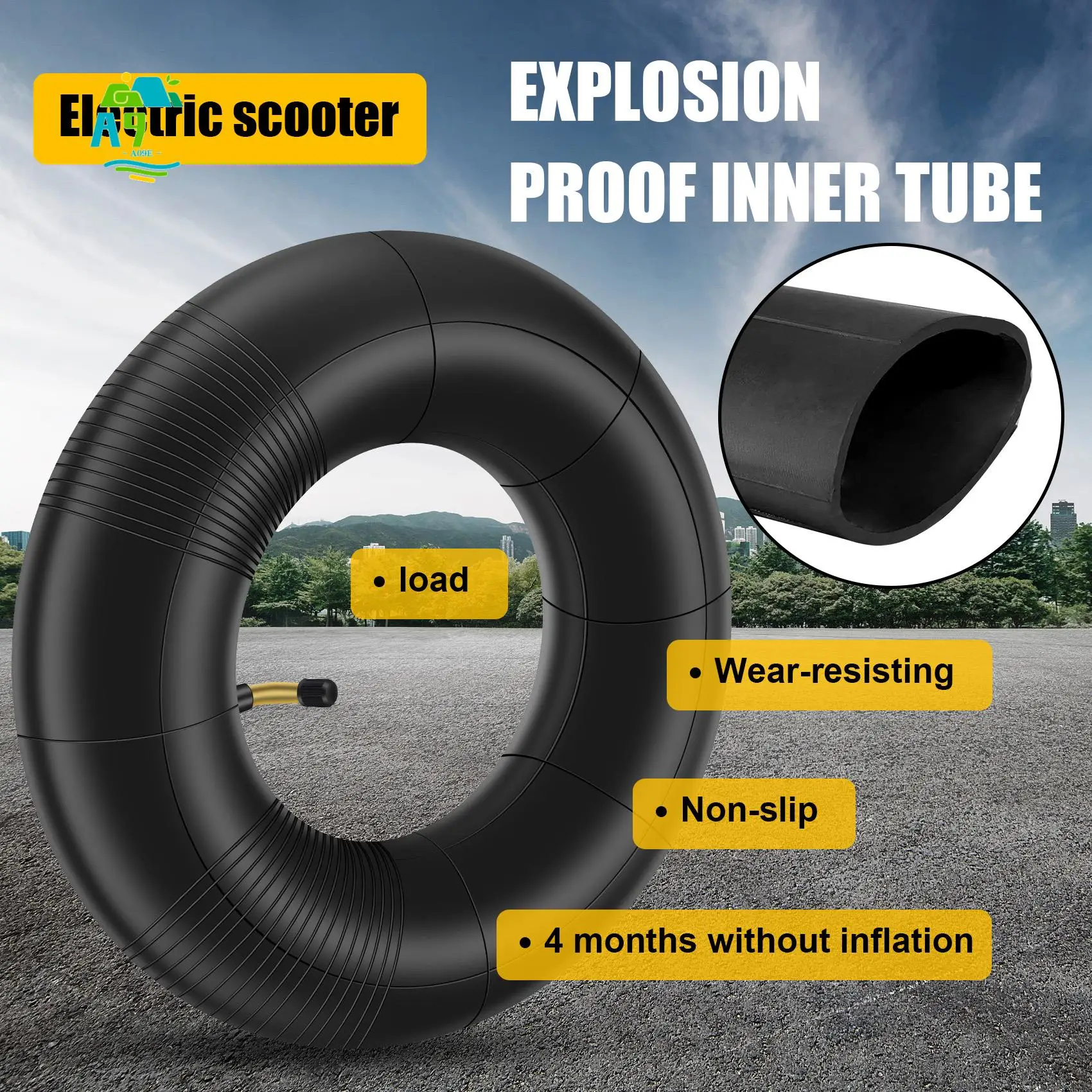 

A09E-5.00-6 13X5.00-6 145/70-6 Tire Inner Tube Lawn Mower Tire Inner Tube Heavy Duty