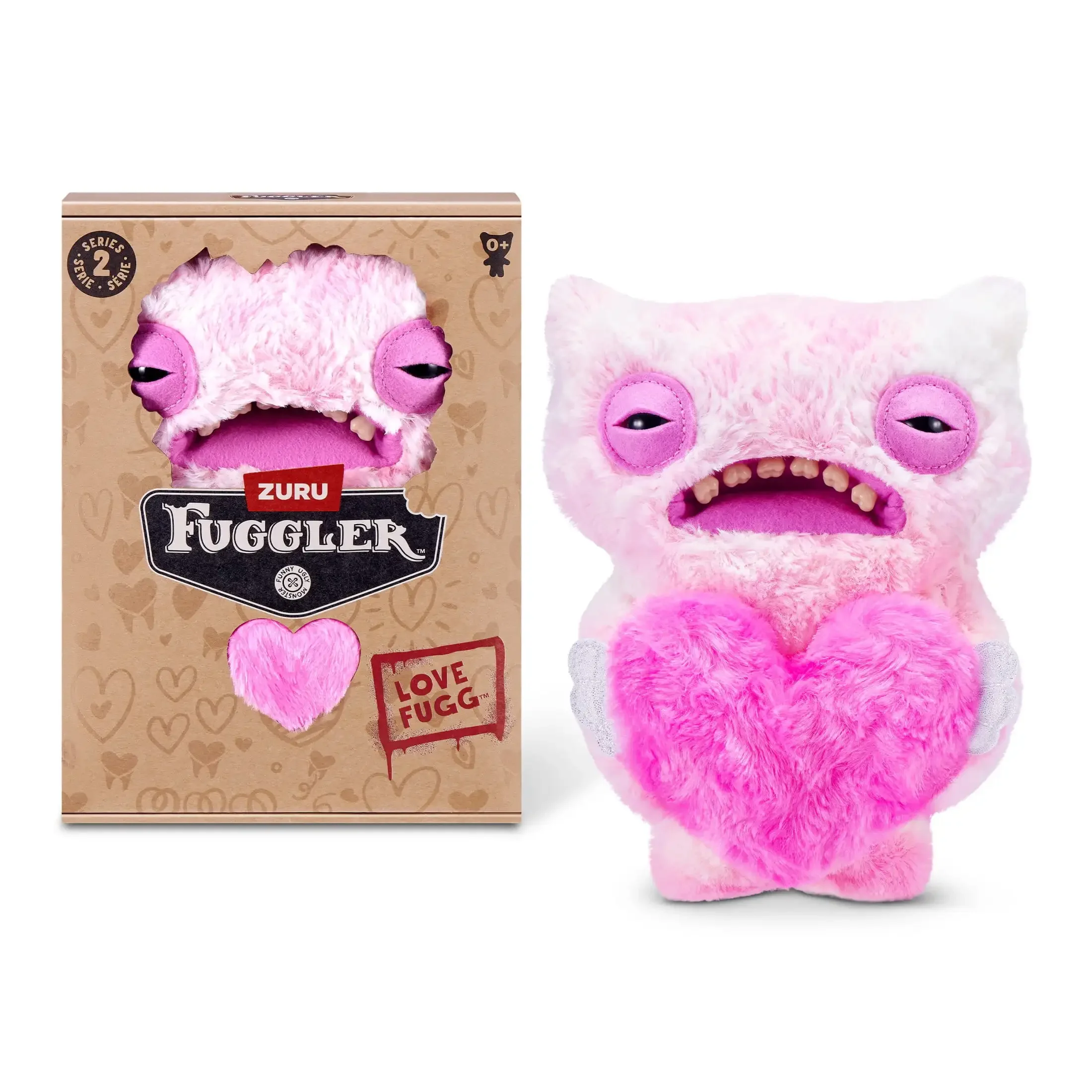 

Мягкая плюшевая игрушка Fuggler Love Ugly Teeth Monster Wide Eyes Weirdo Doll, коллекционная мягкая плюшевая игрушка-монстр с широкими глазами, 22 см