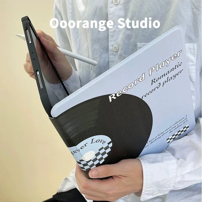 

VINTAGE CD record case for iPad pro 10/11-Inch 2020/6th/7th /8th /Air 3rd/Air 4th/9th gen/Air 5th Gen 2022/Air 11