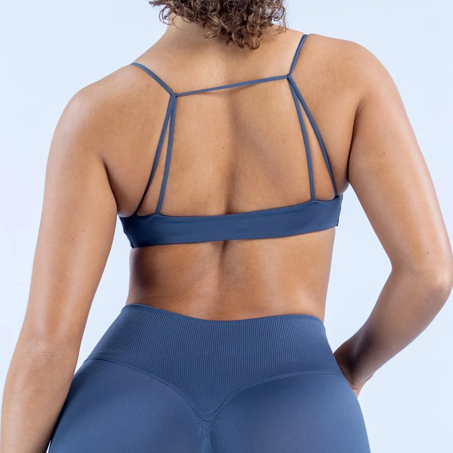 DFYNE Front Sports Bra High Support Women Gym Clothes Fitness Underwear Push Up Seamless Yoga Bra Workout Yoga Top image 3