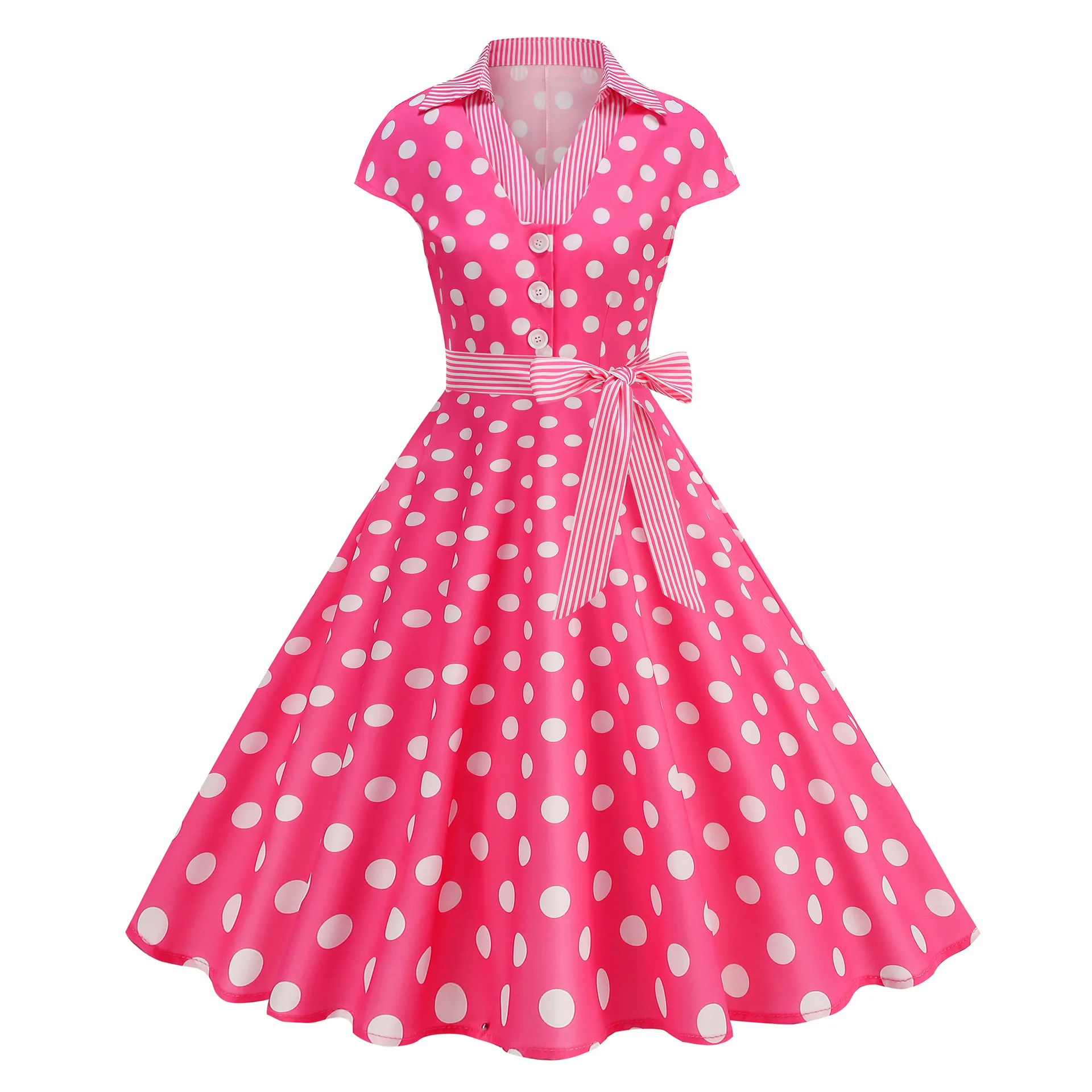 Chique Polka Dot Print Dames R - Women'S Fashion Of The 50S recensie en prijs