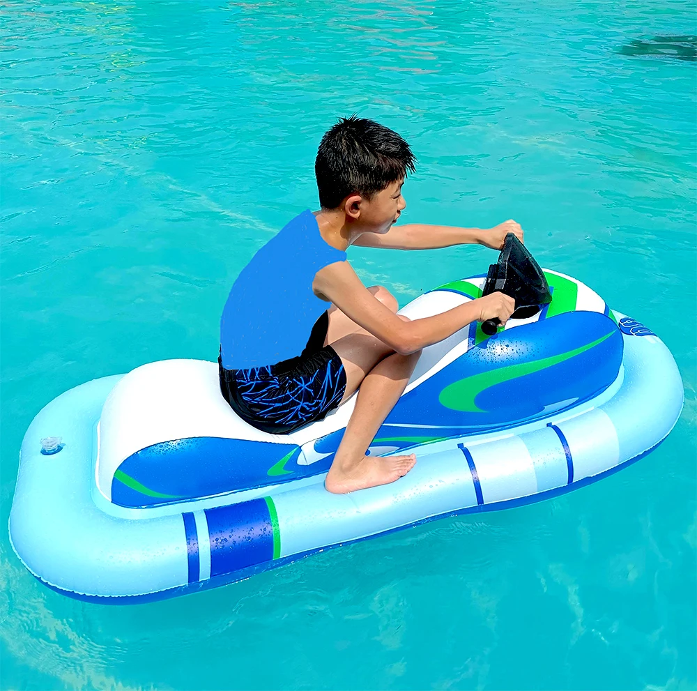 Custom Motorized Inflatable Motor Shape  Pool Float Used  in  Swimming Pool