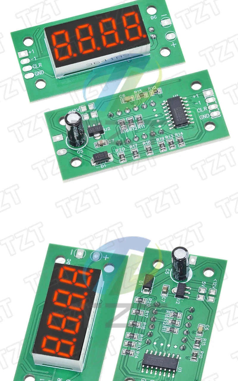 0-9999 DC 4-25V Elektronisches Digitalzählermodul LED Niedrigpegel-Schaltzählermodul mit Stromausfall-Speicherfunktion – Detail 7