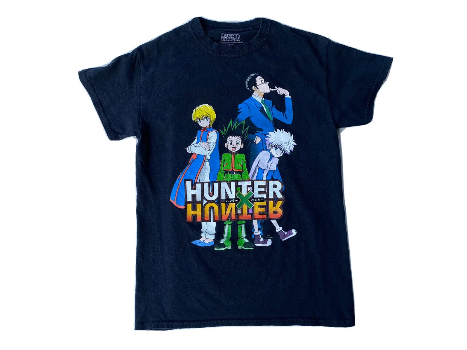 Hunter x Hunter Anime Character Gon Freecss Killua Hisoka Black T-Shirt Small