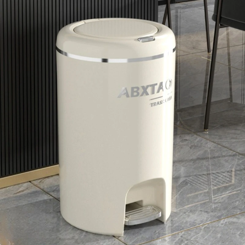 

High-end Household Waste Bins Foot-pedal Press Type Double-opening Sealed Waterproof Waste Bins Large Capacity Home Basurero JTW