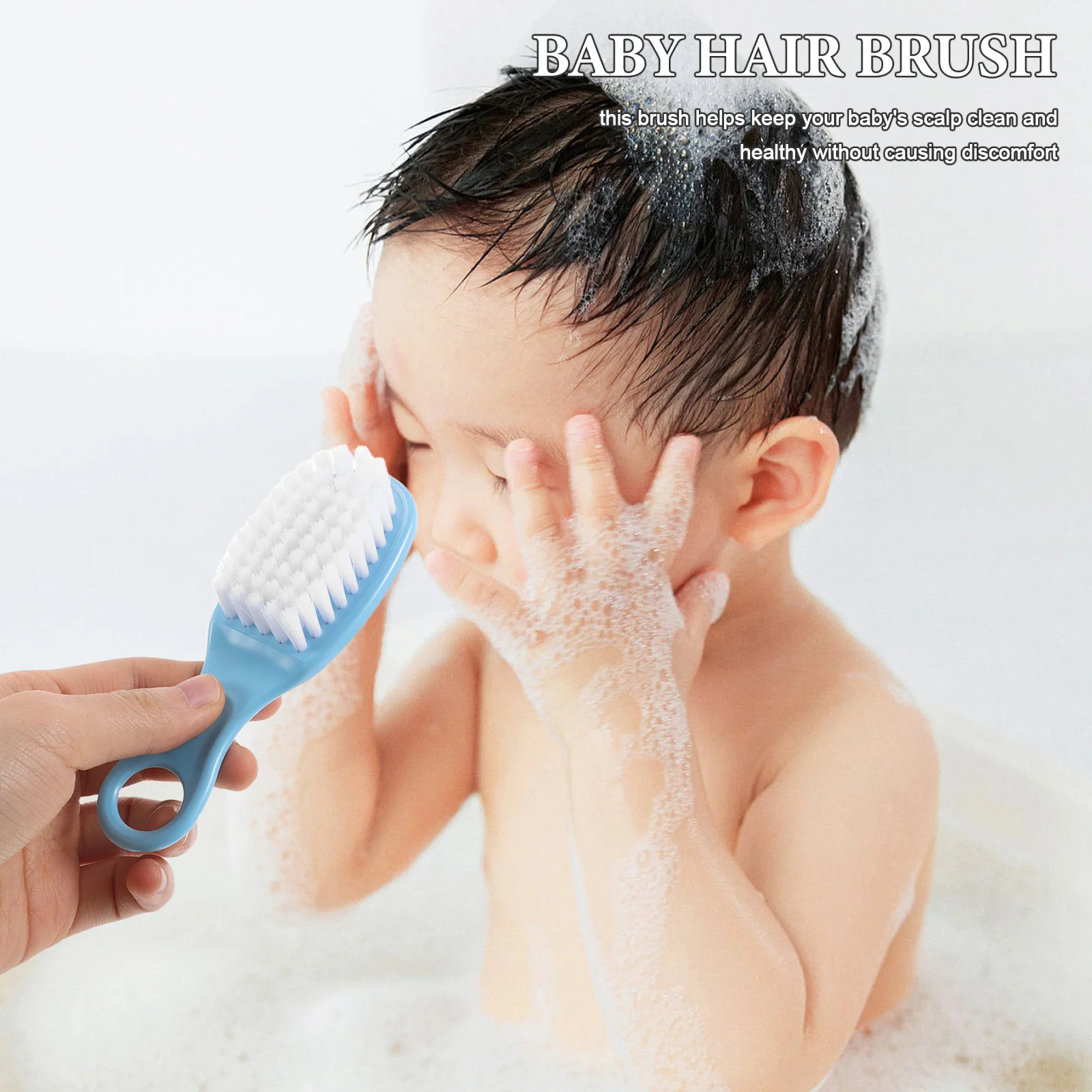 

5Sets Baby Hair Brush and Comb Set Soft Bristles Newborn Toddler Cradle Cap Scalp Care Grooming Bathing Kit Baby Scalp Comb