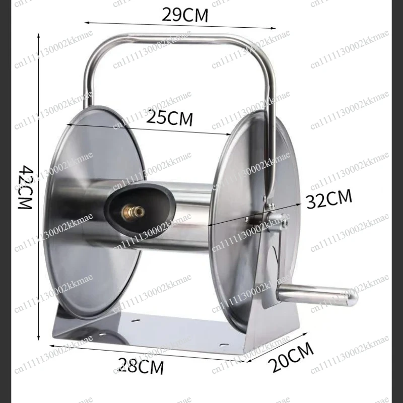 High Pressure Car Wash Hose Reel Stainless Steel Automatic Retract Reel Hose Storage Rack For Gardening Sprinkler Car Washing