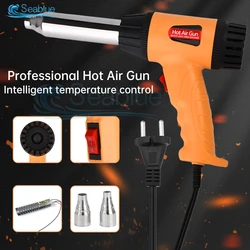 Hot Air Gun Temperatures Adjustable Mini Heat Gun Thermal Blower Shrink Wrapping With 2 Nozzles Construction Dryers 750W 220V EU