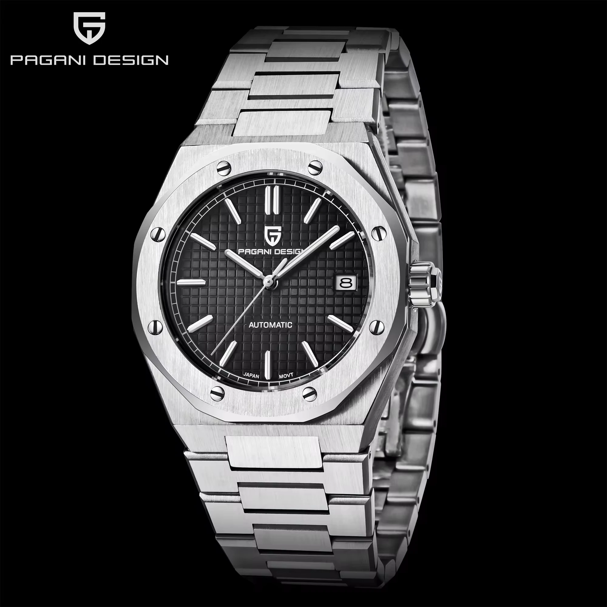 PAGANI DESIGN 2024 NEW Brand Men Automatic Mechanical Watch Sapphire Glass Stainless 100m Waterproof Wristwatches Reloj Hombre