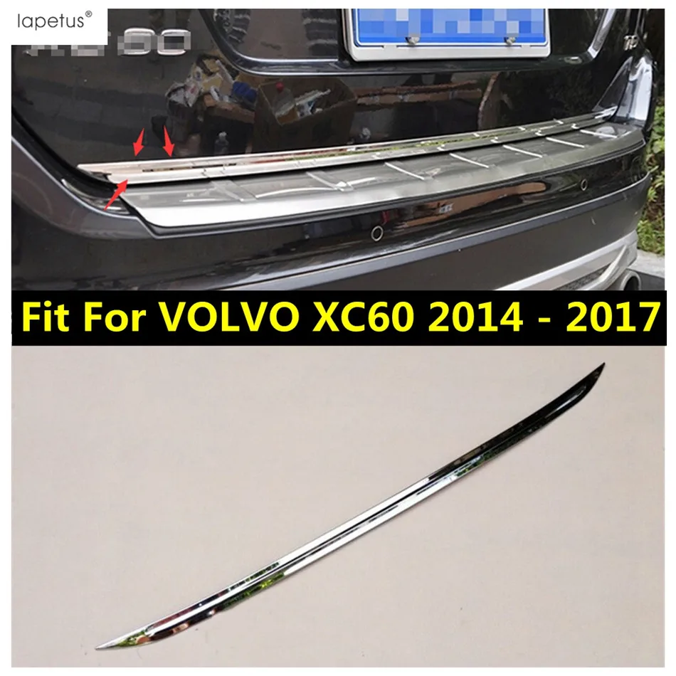 

Подходит для VOLVO XC60 2014-2017, задняя багажная дверь, крышка багажника, декоративная полоса, наклейка, крышка, отделка, аксессуары из нержавеющей стали, внешние