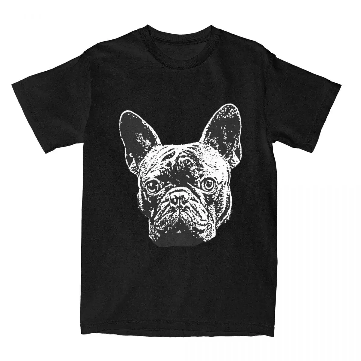 Man T-Shirt Cute French Bulldog Animal T-Shirts Trending Frenchie Dog Summer Tee Shirt Streetwear Cotton Clothes Present