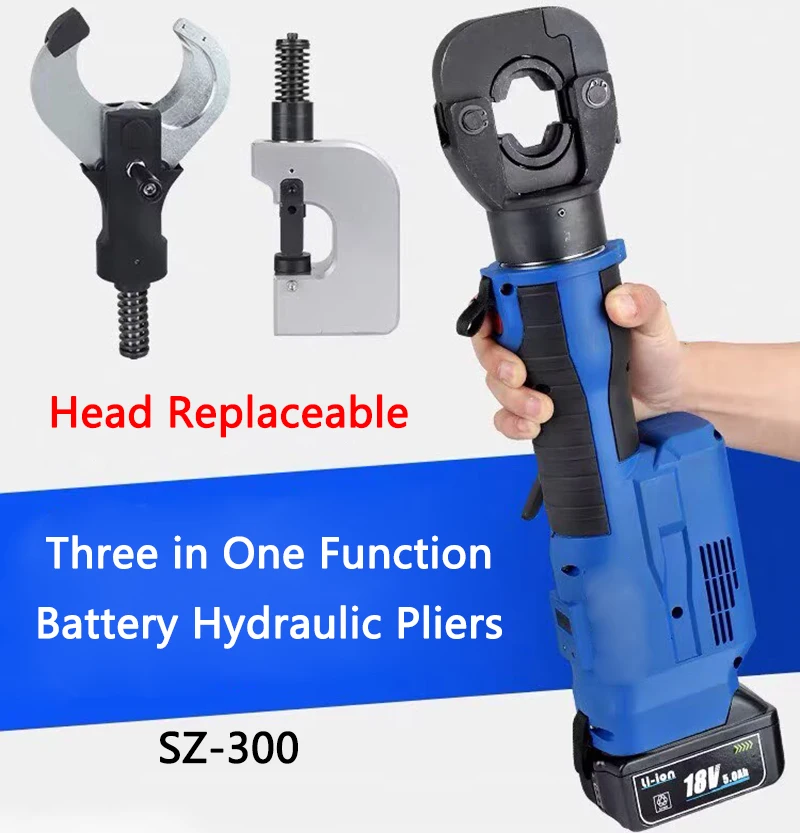 

Electric Hydraulic Pliers 3 in1 Multifunction Cable Cutting Pliers SZ-85C Punching Machine SZ-20 Terminal Crimping Pliers SZ-300