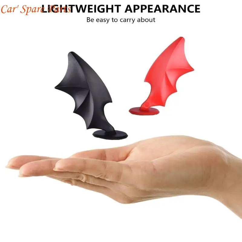 

Y4UA Unique Devil Wing Horns Bike Motorcycle Helmets Decorations Adornment for Riders