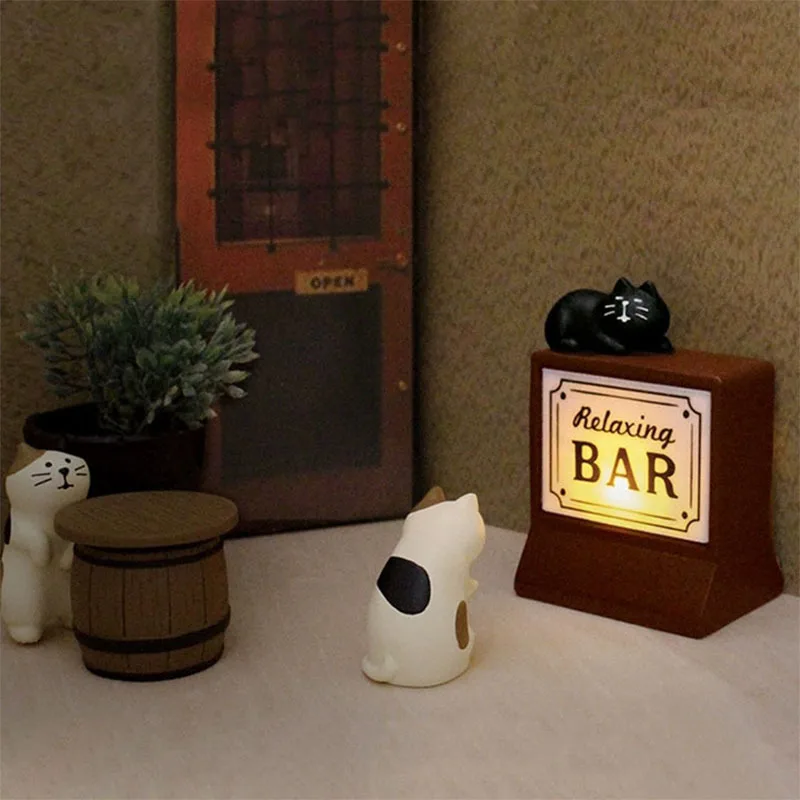 Japan Zakka Bar Bartender Japan Model Mini Miniature Figurines Resin Craft Home Decoration Micro Landscape Desk Accessories