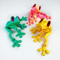 3D Printing Magnetic Suction Frog Refrigerator Magnet Movable Ornament Frog Toy Cute Novel Creativity Home Ornament Figure 3