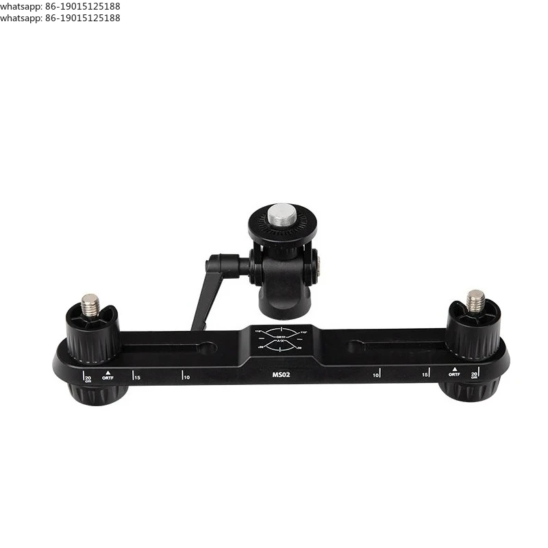 MS02 professional stereo recording bar with angle and height adjustable function, accurate scale, multiple recording way