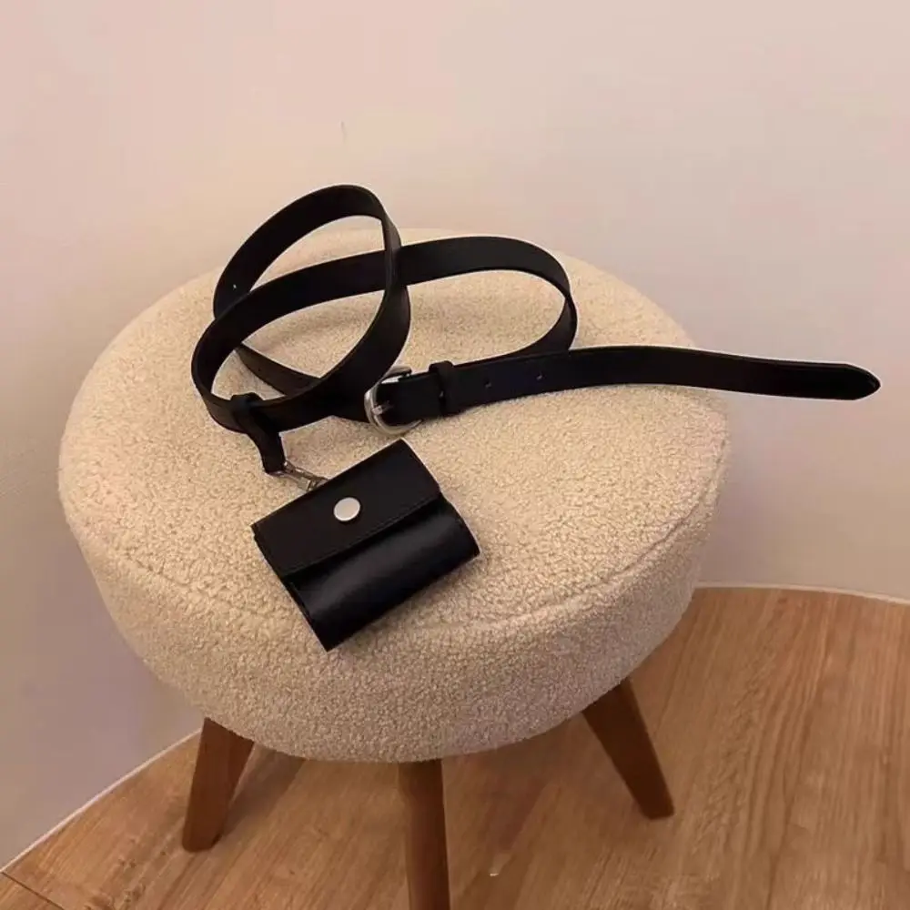 

Элегантная мини-сумка на пояс, кожаная регулируемая поясная сумка, съемная женская сумка через плечо