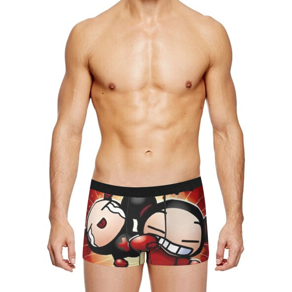 Simpatico cartone animato Pucca Garu Boxer Mutandine da uomo Mutande Maschili Traspiranti Uomo Boxer Intimo per uomo