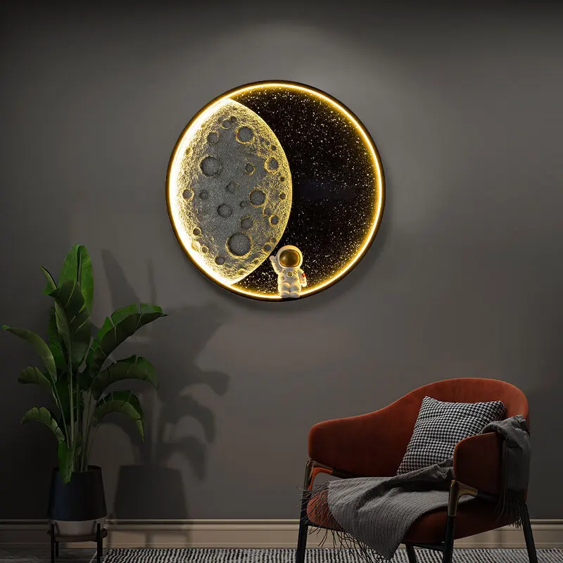 Crescent Moon Modern Minimalist Living Room Feature Wall Light Bedroom Wall Sconce with A Touch of Affordable Luxury Wall Lights
