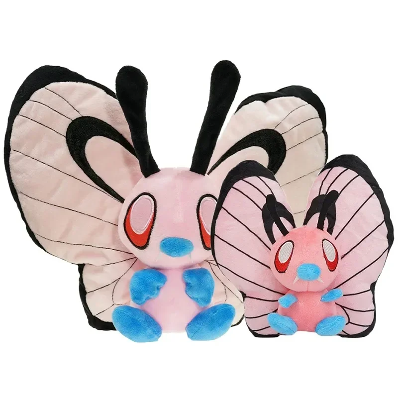 30cm Pokemon Anime Shiny Butterfree Cute Animals Pet Butterfly Anime Plush Soft Stuffed Toy Doll Birthday Gift for Kids Children