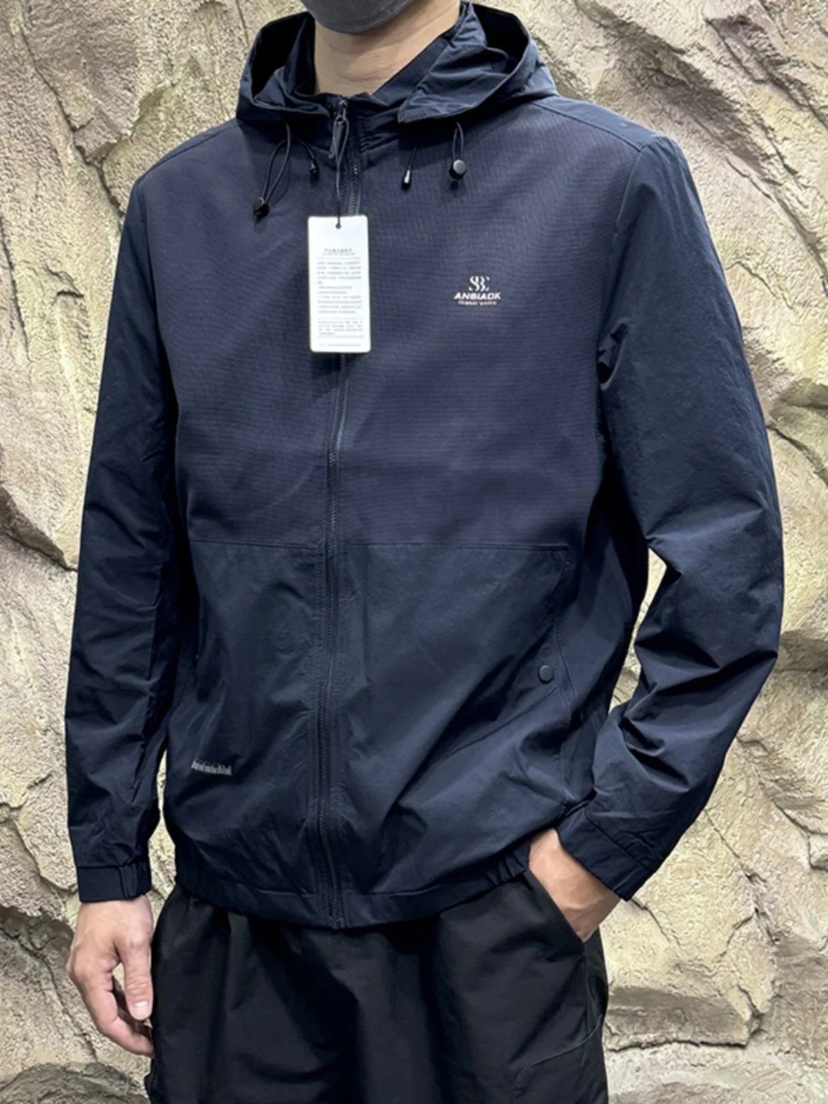 Chaqueta con Capucha Informal y Cómoda para Hombre, Estilo Otoñal, Versátil, do en Seco, Corte Están, Manga Larga, Ten...