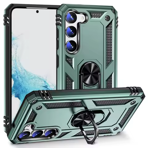 For Samsung S23 Ultra Case Luxury Armor Soft Shockproof Case For Samsung Galaxy S22 Plus S21 FE S20 Plus 5G Bumper Hard PC Cover