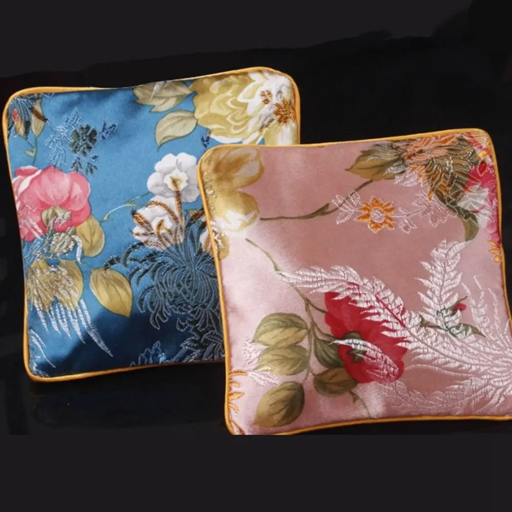 Exquisite Cloth Embroidery Coin Pouch Tassel Flower Cloth Wallet Copper Cash Pendant Gift Pouch Jewelry Storage Bag Girl
