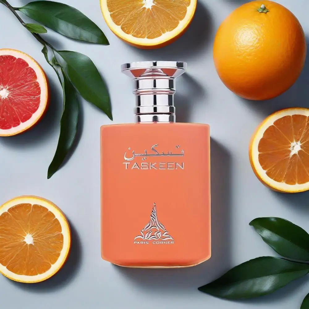 Paris Corner Taskeen Peach Tea EDP 3.4 Fl Oz – Fragancia Frutada Unisex, Vibe Tea Peach, Perfume Duradero 8-10H, Aroma Suave