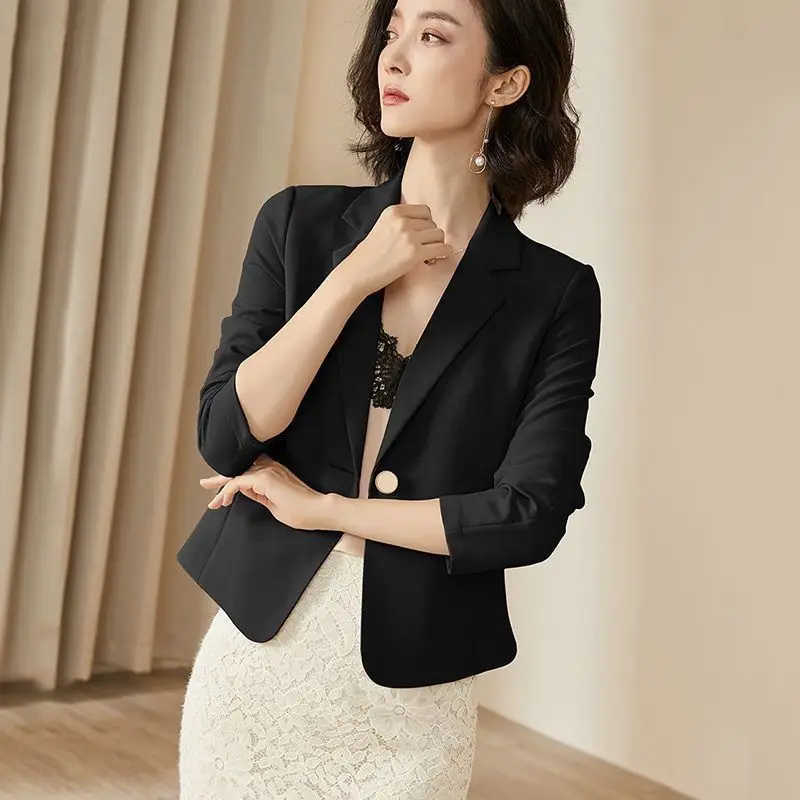 بدلة نسائية بقصة ضيقة من Faionable ملابس خارجية احترافية للربيع وصلت حديثًا بدلة نسائية من العلامة التجارية الصينية