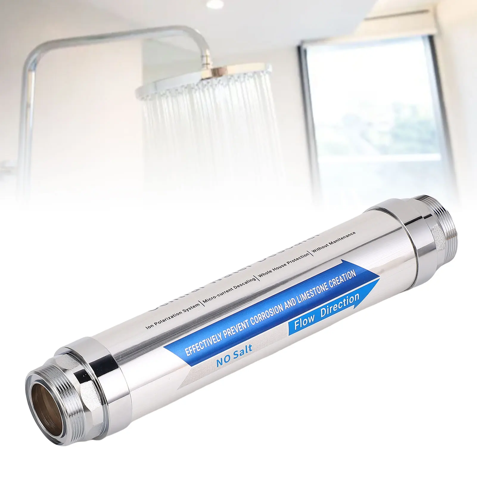 

Water Descaler Non Salt Magnetic Compact Scale Water Softener System Whole House for Shower Dishwasher Solar Heater