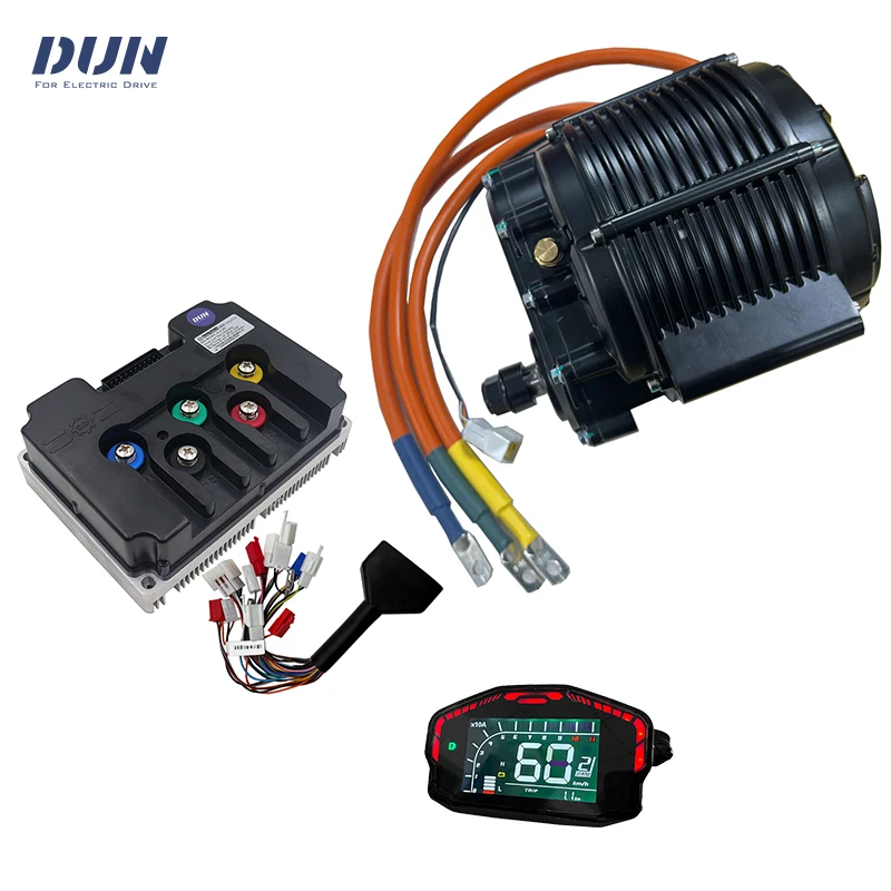 

QS165 10KW V3 60H 1:2.37 Gearbox PMSM Mid Drive Motor with Fardrive ND721000 Controller and Display for Off-road Moped Lightbike