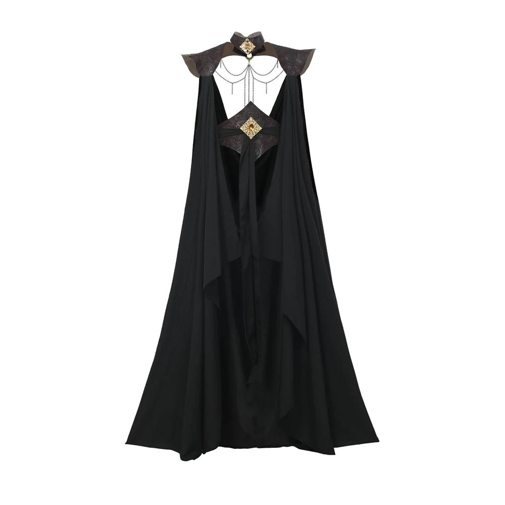 Capa de elfo medieval para mujer, capa de hada de longitud completa, capa con hombros descubiertos, disfraz de Cosplay renacentista