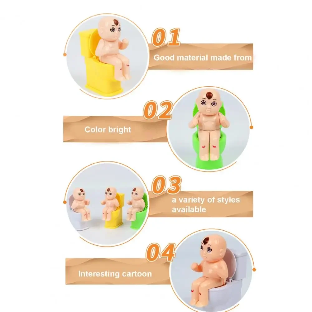 Funny Children Tricky Shooting Water Toys Novelty Squirt Joke Toy Doll Toilet Pee Cartoon Boy Water Spray